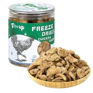 Freeze Dried Chicken Heart Pet Treats, High Protein Freeze-Dried Pet Food for... - Picture 1 of 9