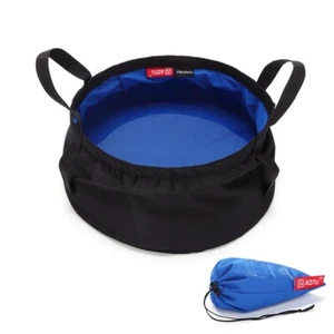 2x Portable Folding Camping Wash Basin Outdoor Collapsible Water Bucket Fishing - Picture 1 of 7