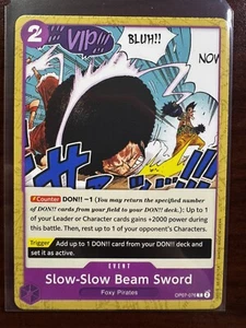 One Piece CCG - Slow-Slow Beam Sword OP07-076- 500 Years In The Future - English - Picture 1 of 2