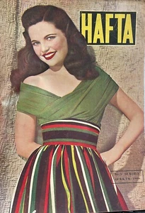Dorothy Hart COVER Jane Russell Turkish Magazine 1949 complete ! - Picture 1 of 2