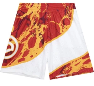 Mitchell & Ness NBA Team Marble Swingman Shorts Atlanta Hawks 1986 - Picture 1 of 3