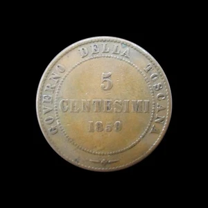 ITALY TOSCANA 5 CENTESIMI 1859 KM 6 #3005# - Picture 1 of 2