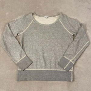 Standard James Perse Sweatshirt Women’s Size 4 Heather Gray 100% Cotton USA - Picture 1 of 16