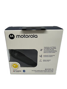 Motorola Boom 3+ Plus Bluetooth Headset Noise Cancellation IPX4 Water Rated