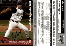 Jarrad Lavergne Signed 2004 Grandstand Hudson Valley Renegades Auto
