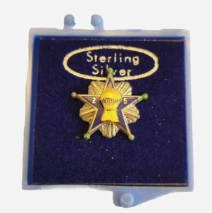 Vintage National Grange Order of Patrons of Husbandry Wheat Lapel Pin Sterling - Picture 1 of 7