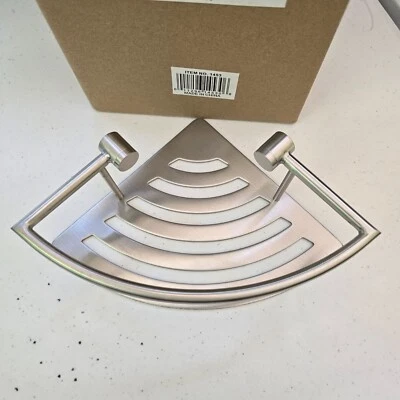 Gatco 8 pulgadas W Elegante Estante Esquinero en Níquel Satinado Cepillado 1453 Foto 1 de 2