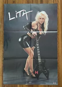 Lita Ford - Lita RARO poster promozionale '88 - Foto 1 di 8