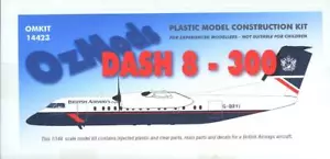 OzMods Models 1/144 DE HAVILLAND CANADA DASH 8-300 British Airways - Foto 1 di 5