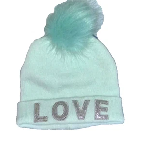 Arizona Jeans Co Damen Beanie Mintgrün Strickmütze "With Love" Neu mit Etikett Winter - Bild 1 von 2