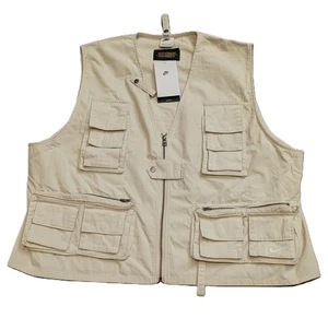 Nike Life Utility Gilet Vest Mens L FN3214-104 Light Orewood Brown - Picture 1 of 13