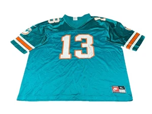 Vintage Nike Sport Dan Marino Miami Dolphins #13 Herren Aqua Trikot Größe XL - Bild 1 von 11