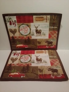 Weihnachten Tischsets "Adventure Is Out There" 2er Set 13x18 - Bild 1 von 1
