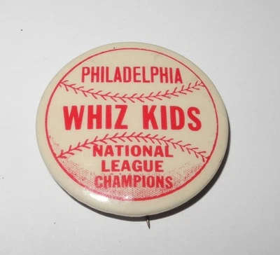 1950 Baseball Philadelphia Phillies Whiz Kids National League Champions Pin - Image 1 of 2