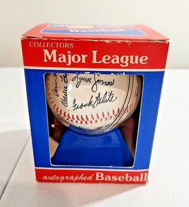 1985 KC Royals reproduzierte handsignierte Baseball-CIB - Frank White & George Brett - Bild 1 von 7
