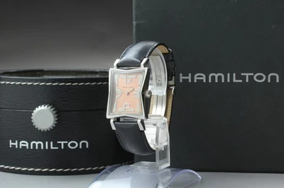 "N MINT w/Box" Hamilton Chatan 6343 Pink Dial 26mm Women's Quartz Watch From JPN - image 1 of 4
