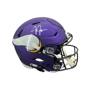 Justin Jefferson Signed Autographed Vikings Speed Flex Authentic Helmet Beckett - Picture 1 of 2