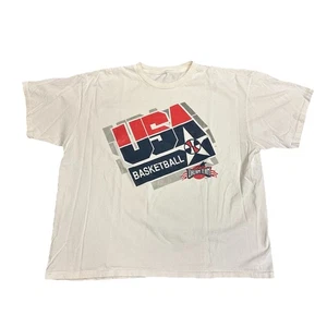 Vintage 1996 Dream Team USA Basketball weiß rot blau T-Shirt Gr. XL Olympiade (42) - Bild 1 von 4
