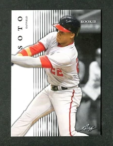 Juan Soto 1st Ever Printed Nationals Rookie Baseball Card #R-06 2018 Leaf Draft - Picture 1 of 2
