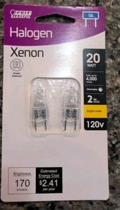 Feit 2 Pack 20 Watt Bright White G8 Bi-Pin Base Xenon Light Bulb Under Cabinet - Picture 1 of 2