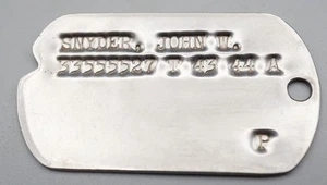 WWII 1943-1944 Army Dog Tag T 43 44 - Picture 1 of 2