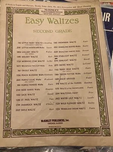 Easy Waltzes 2. Klasse Vintage McKinley Noten/Fee/Wiegenlied/Kleeblatt - Bild 1 von 2