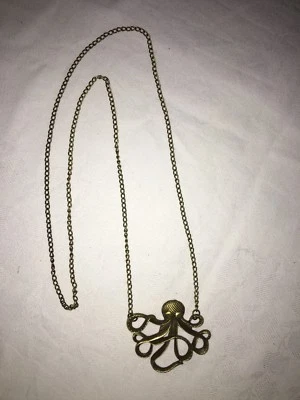 Oktopus Kraken Halskette Fluch der Karibik Steampunkt Bronze Modeschmuck - Bild 1 von 3