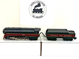 MTH 30-4182-1 #1 NORFORK & WESTERN BANTUM 4-8-4 FUNDIDO A PRESIÓN BERKSHIRE & TENDER-LKN- - Imagen 1 de 9