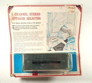 VINTAGE Audiotex 5 Channel Push Button - Retro Speaker Selector GC Electronic - Picture 1 of 5
