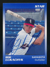 1990 Star Sarasota White Sox Rob Lukachyk #14 signed auto autograph tough swsw6