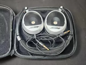 Bose OE On-Ear Headphones Wired Foldable Triport COMPACT Silver Black - Picture 1 of 6