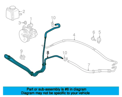 Mercedes-Benz M-Class W163 Front Power Steering Cooler A163466078164 - Image 1 of 4