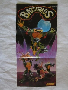 Battletoads (NES) Nintendo Power Poster 1991 Battle Toads RAR - Bild 1 von 3