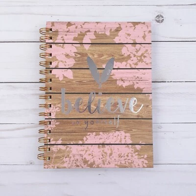 Journal Notepad Notebook  Believe in Yourself Lined Sheets 6.25x8.5 inch S2 - Image 1 of 3