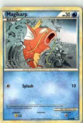 2011 HEARTGOLD & SOULSILVER CALL OF LEGENDS MAGICARPE  61/95 - Image 1 of 2