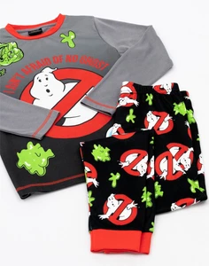 Ghostbusters Multicoloured Logo Long Sleeve Long Leg Pyjama Set Boys - Picture 1 of 71