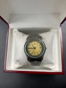 RARO RELOJ DALIL II GOLDEN DAIL MUSULMÁN 37 MM AUTOMÁTICO PARA HOMBRES MECCA SUIZA - Imagen 1 de 20
