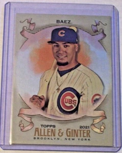 2021 Topps Allen & Ginter Silver Base Card Javier Baez #65 Cubs - Picture 1 of 1