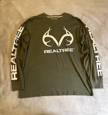 Realtree Green Longsleeve Shirt Outdoors Hunting Size - XL - Image 1 of 4