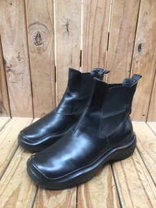 1999 PRADA sports Black Women’s Leather Pull on Boots EUR 36 USA 6 UK 3 - Picture 1 of 24