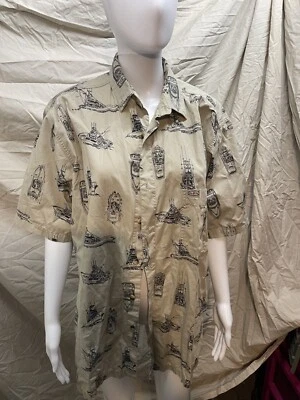 Global Tracking G.P.S. Outdoor Wear Fishing Boat Button Shirt Boating Men's Lg - Image 1 of 4