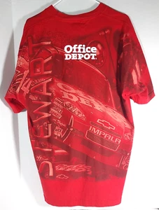 T-shirt da corsa Tony Stewart Office Depot Chevy #14 design all-over taglia XL fumo - Foto 1 di 3