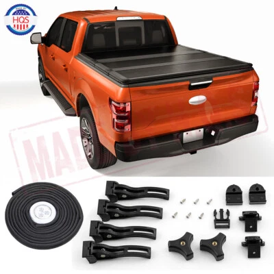 Hard Solid Tri-Fold Tonneau Cover For 2020 Jeep Gladiator JT Pickup Truck Bed Foto 1 de 4