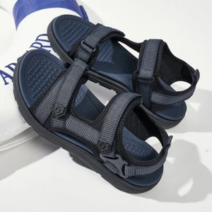 Summer Open Toe Slippers Sandals Hollow Out Mens Flats Beach Holiday Shoes 38-44 - Picture 1 of 27