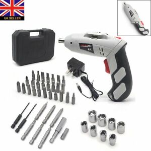 CORDLESS REVERSIBLE RECHARGEABLE DRILL ELECTRIC POWER SCREWDRIVER WORK LAMP UK