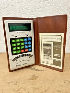 Calculadora Radio Shack Black Jack-21 de colección con estuche + manual del propietario - Imagen 1 de 6