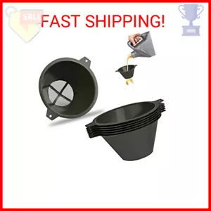 Paint Strainer, 100 mm Plastic Filter with Fine Nylon Mesh, Reusable for Oil, Wa - Picture 1 of 2