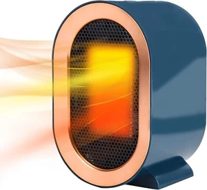Electric Space Heater, Portable Ceramic Plug, Adjustable Tip-Over & heat Protect - Picture 1 of 8
