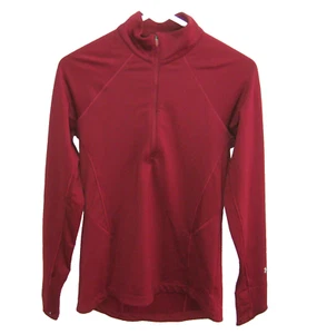 UNDER ARMOUR Damen (Größe Medium) rot sportlich 1/4 Reißverschluss Shirt Top Fitness Gym - Bild 1 von 4