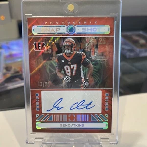 Panini Fotogénico Geno Atkins 2024 Naranja Snap Shot Automático/25 🔥 Bengals - Imagen 1 de 4